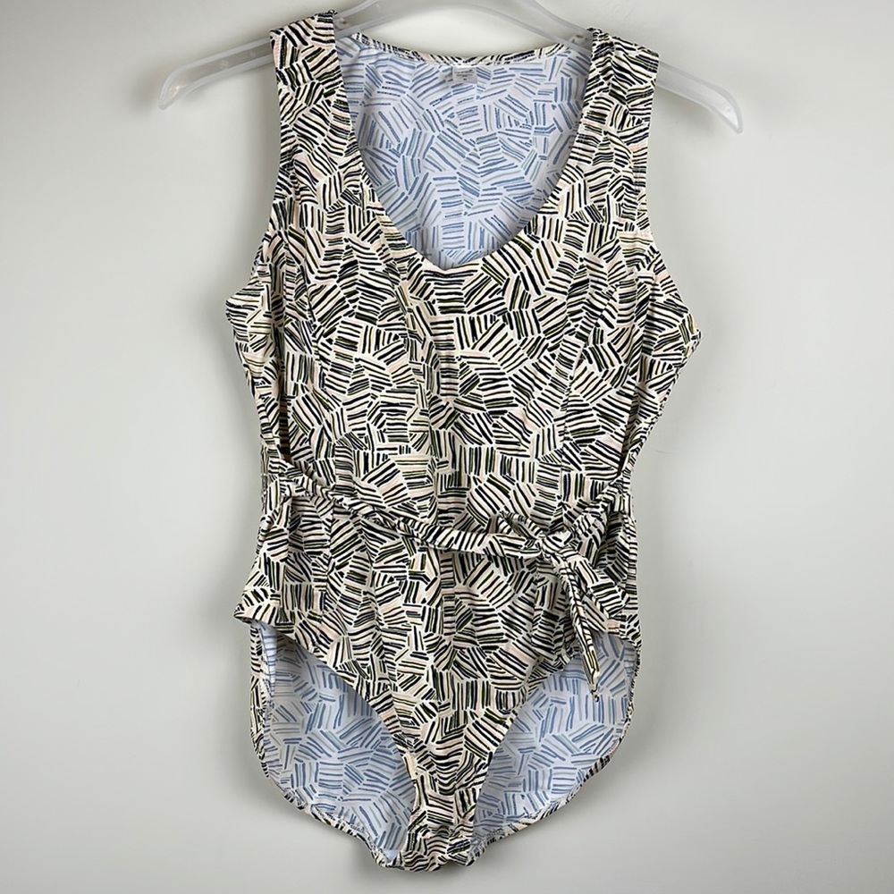 Jaclyn Smith Tie Wrap One Piece Bathing Suit Swim Suit Size 20